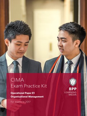 cover image of CIMA E1 Organisational Management: Exam Practice Kit
